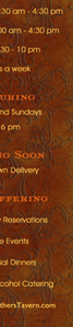 Mothers Tavern Menu